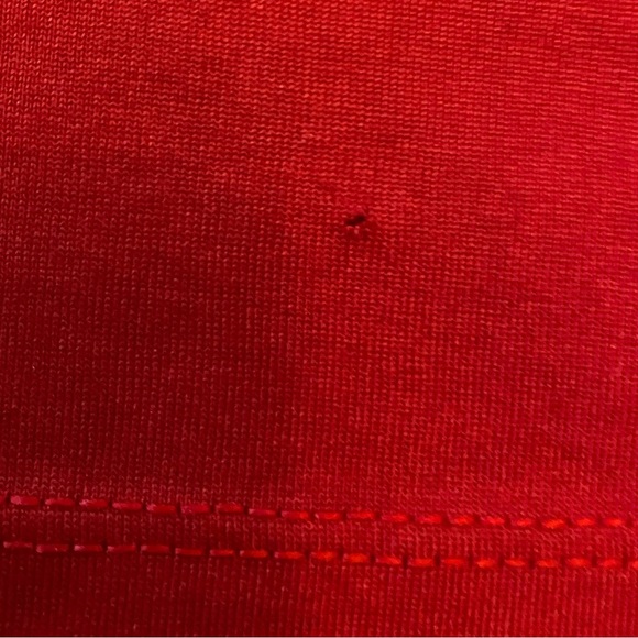 Kansas Jayhawks Adidas Short Sleeve Climalite Shirt Color Red Size XXL Defects - Picture 5 of 5